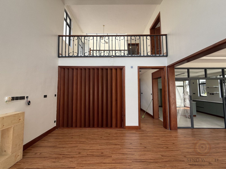 Wrought-Iron Balustrade with Mahogany Rail