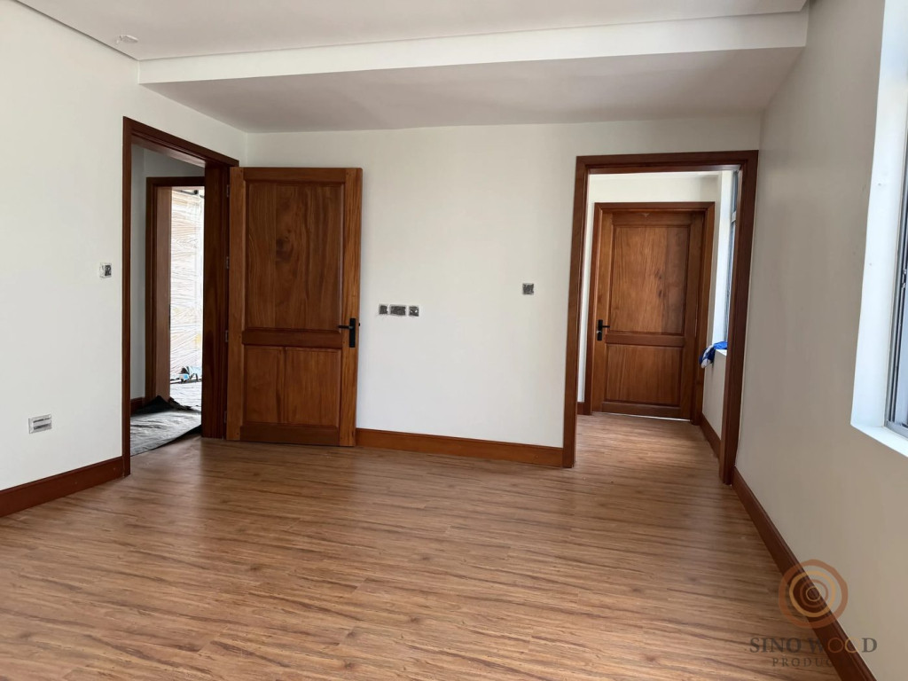 Laminate flooring in a finished room