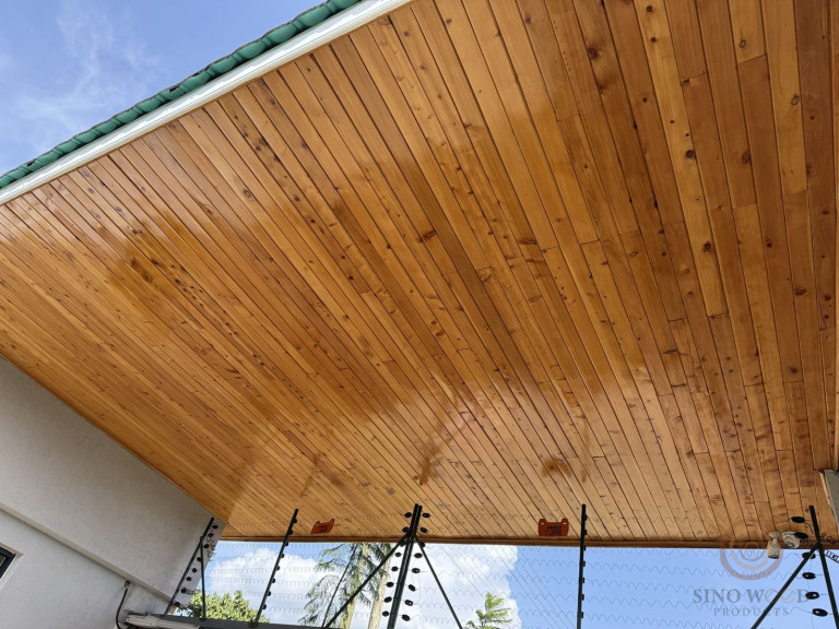 Cypress T&G Veranda Ceiling